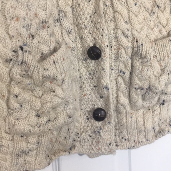 Shades of Aran Irish Merino Wool Sweater XL - Picture 3 of 8